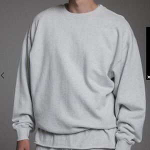 Elwood Oversized Core Crewneck Vintage Ash Gray